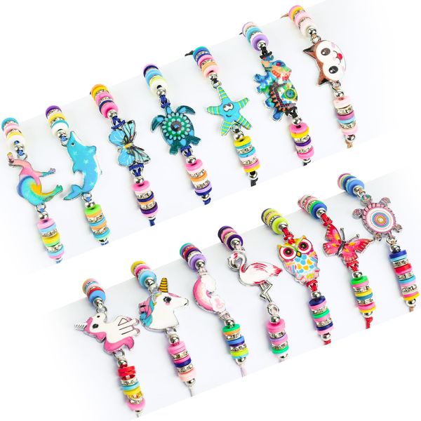 LovesTown 14 PCS Kids Bracelets for kids, Charm Bracelet Friendship Braided with Animal Woven, Birthday Holiday Gifts for Little Girls Dress Up Toddler Play Jewelry, Easter Basket Stuffers Eggs Toys