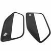 2pcs Front Door Panel Black Insert Hard Cover Kit Fit For 05-09 Ford Mustang
