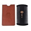 Premium 100% Oxhorn Dual-Action Beard Comb with Genuine Leather Case – the Perfect Beard Grooming Gift for Men by Man & Mane.