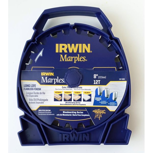 IRWIN 1811865 Marples 8" Stack Dado 12 Teeth Saw Blade Set Carbide Tip