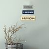 Standard X-Ray Room Sign (Black) - Large