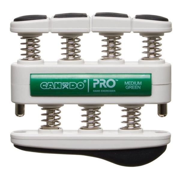 CanDo Hand exerciser - finger grip strengthener CanDo® PRO, green (medium)