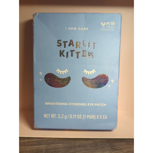 Starlit Kitten, Brightening Hydrogel Eye Patch 5  Pairs Eye Mask