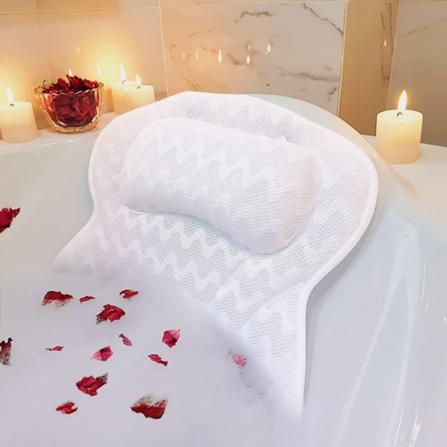  Bath Cushions, Ergonomic Bath Cushion for Head, 3D