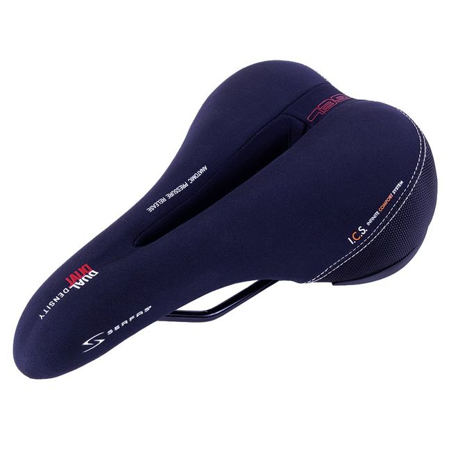 Serfas Dual Density Men's Bicycle Saddle with Cutout