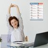 Stretch & Flex Poster Exercise for Workplace Guide Employees Employers (Pack 1)
