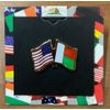 Madagascar-USA Double Lapel Pin Enamel Lapel Pin