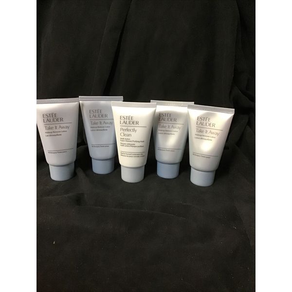 Estee Lauder Lot of 4 Take It Away Makeup Remover Lotion & 1 Perfectly Clean