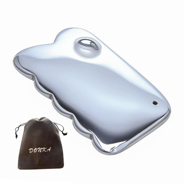 DONKA Terahertz Ore Plate Natural Stone 99% Purity Genuine Massage Small Face with Strap (Saw)