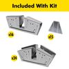 2 x 4 BASICS 90190MI Custom Barn, Outdoor Storage Shed Kit, Tool Shed & Garden Storage Cabinet for Backyard, Patio, Equipment & Bike, Peak Roof