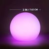 4pc Floating Pool Lights IP68 Waterproof LED Orb Glowing Ball Light Night Lamp