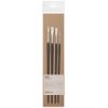 Jacksons : Akoya 4 Brush Set : 2 & 6 Round, 6 Bright, 4 Filbert