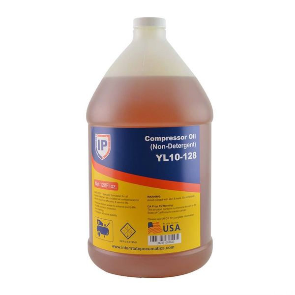 Interstate Pneumatics YL10-128 Non Detergent Compressor Oil Chevron Rando 128 oz