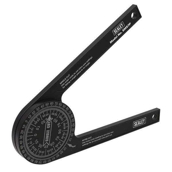 Sealey Mitre Saw Protractor - Aluminium - SMS7P