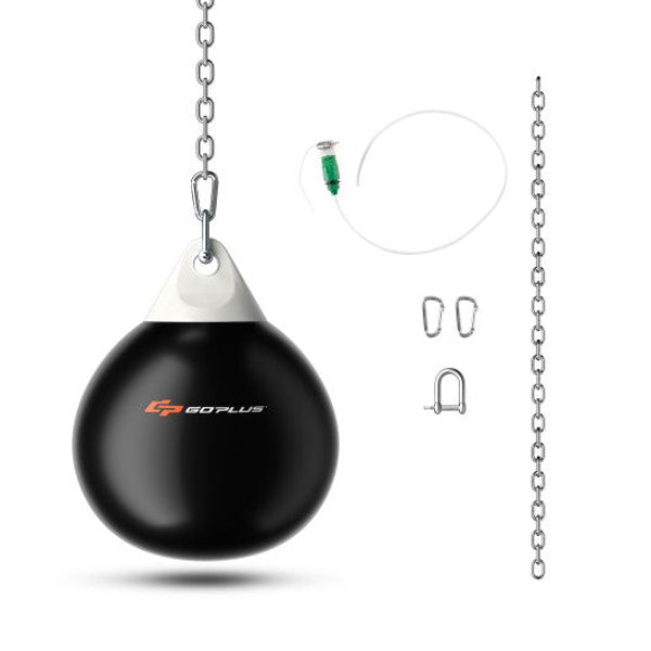 21 Inch Water Punching Bag with Adjustable Metal Chain-Black