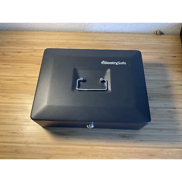 SentrySafe Cash Box with Key Lock Black