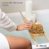 Naroa Natural Massage Shower Sponge for Bathing | Unbleached Body Scrubber Puff | Firm Bath Sponge for Healthy Skin | Eco Friendly Renewable Sea Sponge Small