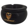 GERMANUS Round Ashtray for Cigarettes or Cigar 11 cm Black
