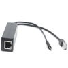DSLRKIT Active PoE Splitter Power Over Ethernet 48V to 5V 2.4A Micro USB Plug for Raspberry Pi B/B+/2/3