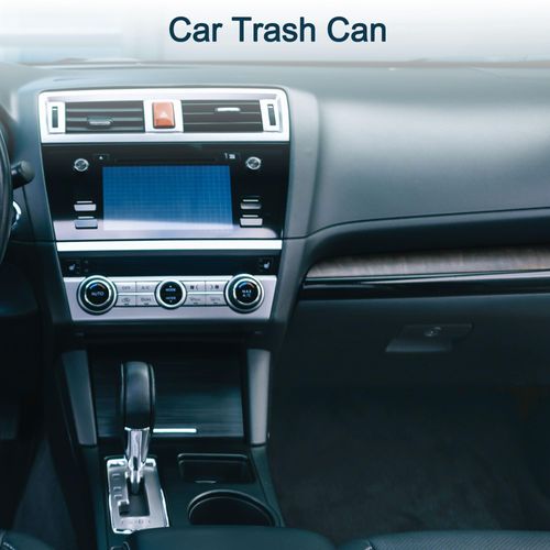 TUCKBOLD Car Trash Can Portable Car Door Trash Bin Blue 1 Pc 7.1" Length 3.2" Width 5.1" Height ABS