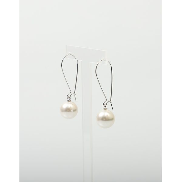 Simple Big Pearl Drop Earrings