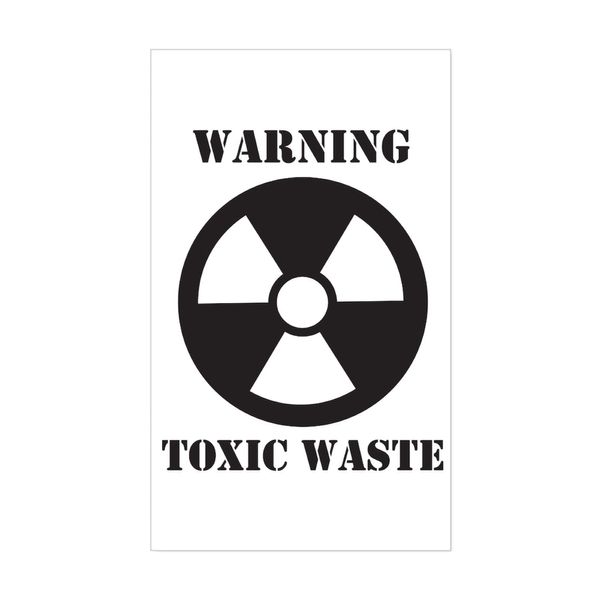 CafePress Toxic Waste Rectangle Sticker Rectangle Bumper Sticker Car Decal