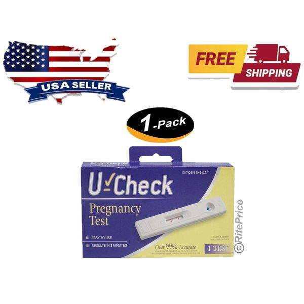 U_Check Pregnancy Tests/Prueba De Embarazo 99% Accurate (1 Pack) - New