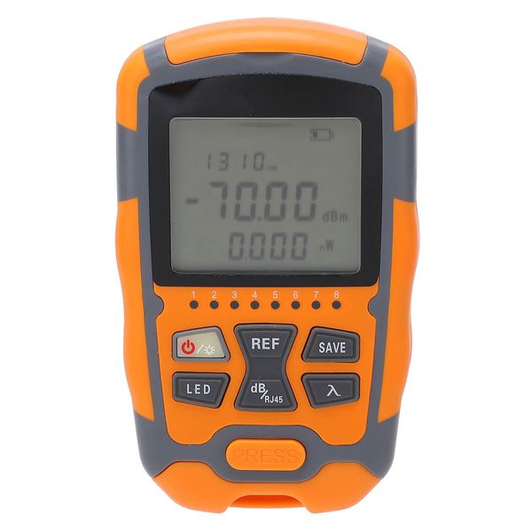 Optical Fiber Tester, Fibre Optic Cable Tester, Mini Optical Fiber Power Meter Portable Multimeter Optical Fiber Cable Tester