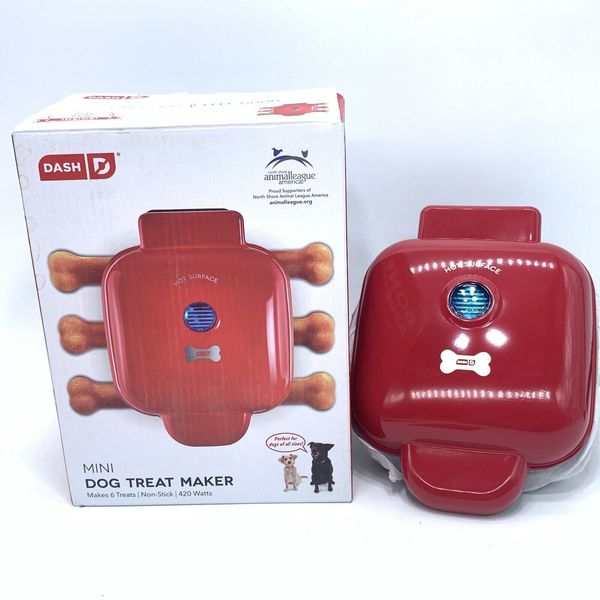 Dash Mini Dog Treat Maker Non-Stick Surface Natural Biscuits Brand New Open Box