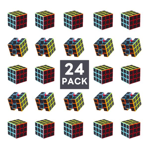 Generic 24 pack 3cm mini cube,Magic Puzzles, Puzzle Boxes，Magic Cube，Stress Relief Toys, Kids' Handheld Games Party Favors，Birthday Party Gifts