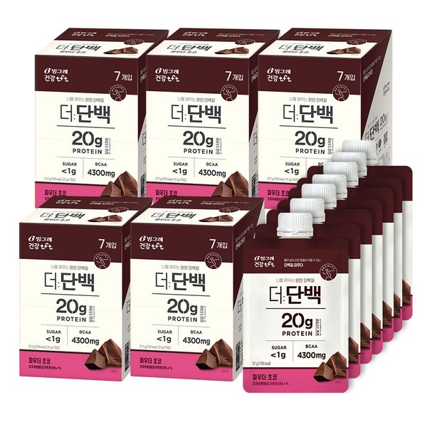 Binggrae The Protein Powder Choco 7p, 6pcs, 217g