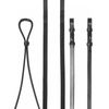 LeMieux Hunter Half Lined Curb Rein - Black/Silver Full