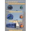 Frelaxy Compression Sack, Ultralight Sleeping Bag Stuff Sack Compression Stuff Sack - Space Saving Gear for Camping, Hiking, Backpacking (Orange, M)
