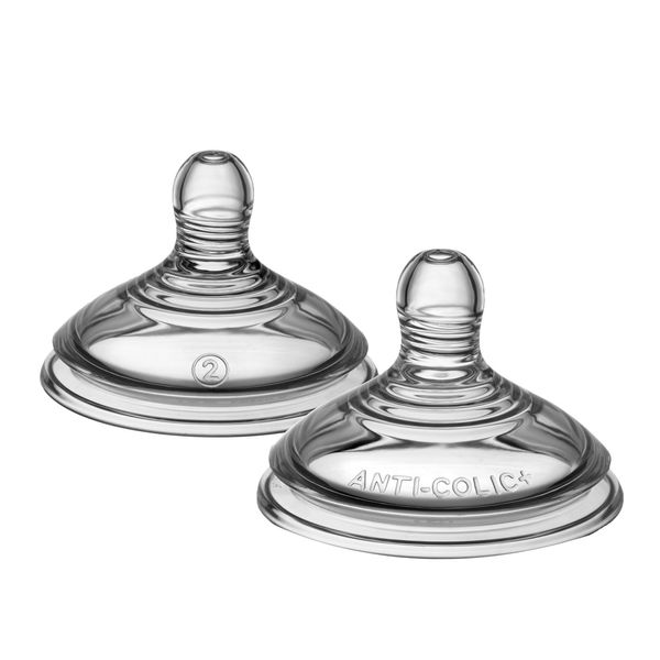 Tommee Tippee Advanced Anti Colic Medium Flow Teats Pack of 2, 3 m+