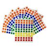 Pack of 2800 Assorted Coloured 8mm Round Dots Labels - Stickers
