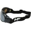 MF Eyewear Vulcan Padded Motorcycle Goggles 2 Pair Black Frame Yellow & Driving