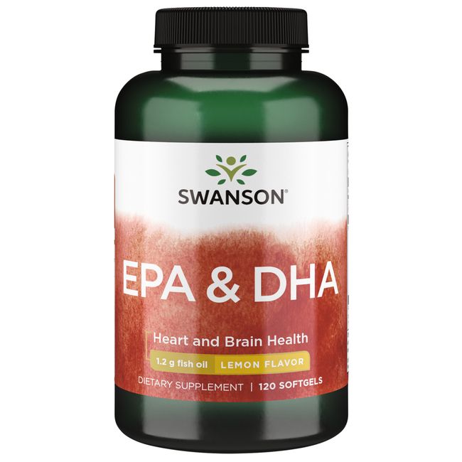 Swanson Epa and Dha - Lemon Flavor 120 Softgels