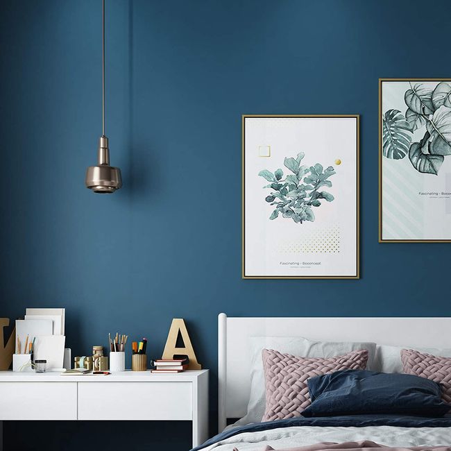 Still New Home Dark Blue Contact Paper Decorative Wallpaper