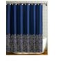 Royle Dark blue Fabric Shower Curtain