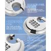 DAYGOS 4 Digit Combination Disc Padlock with Hardened Steel Keyless Heavy Duty Combo Lock for Sheds,Fence,Storage Unit,Trailer,Moving Cube(3/8-in Shackle)