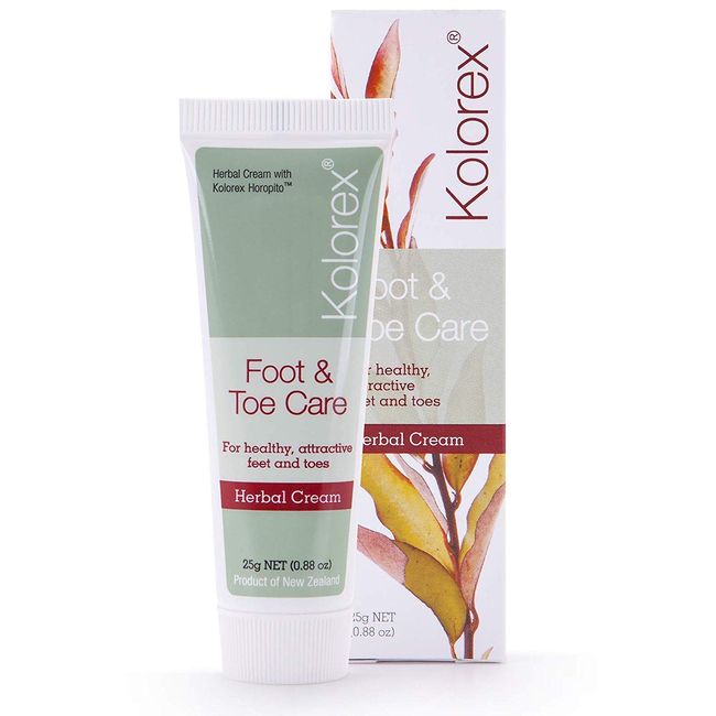 Kolorex® Foot & Toe Care Cream (25g), Remedy for Athlete's Foot, Natural ingredients, Effectively rebalance yeast, Hygienic best