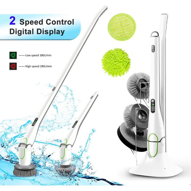 Electric Spin Rechargeable Cleaning Tools,grout Brush, Electric Cleaning  Brush With 4 Brush Heads,suitable For Bathroom Wall Tiles Floor Bathtub  Kitch