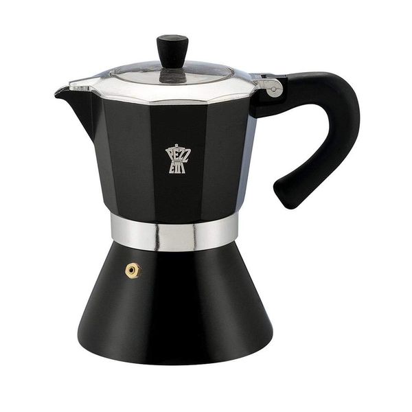 PEZZETTI PZ-BL6BK Bell Express Espresso Maker, 6 Cup, Black