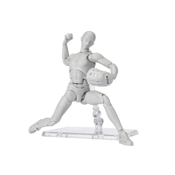 BANDAI SPIRITS S.H. Figuarts Body-kun Sport Edition DX Set (Gray Color Ver.) Approx. 5.9 inches (150 mm), PVC & ABS, Pre-painted Action Figure BAS64933