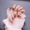 24 pcs Nail Tips Winelet Silver Foil Nail Can be used for wedding, party, holiday, dating, prom, daily life