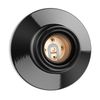 ledscom.de Ceiling Light/lamp Holder Elektra, Porcelain, Glossy Black, 1x E27 max. 300W