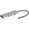 Digio2 PD Compatible USB Type-C Aluminum Docking Station 15cm Silver UD-C01SSL