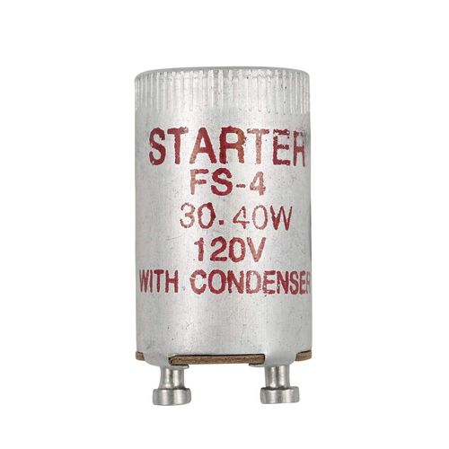 FS4 Fluorescent Starter - Fluorescent Starter for 30W, 40W Lamps, Turn