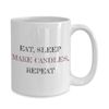 Candle Making Mug - Candlemaker Gift Idea - Eat, Sleep, Make Candles, Repeat