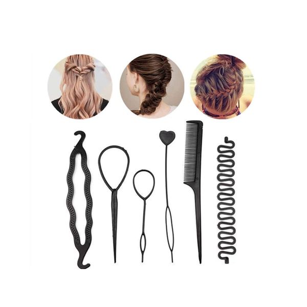 YKKJ Haare Styling Set, Haare Frisuren Set, Hair Braiding Tool, geeignet, DIY Braid Hair Styling Kit, Blumenhaar-Styling-Tools für Anfänger